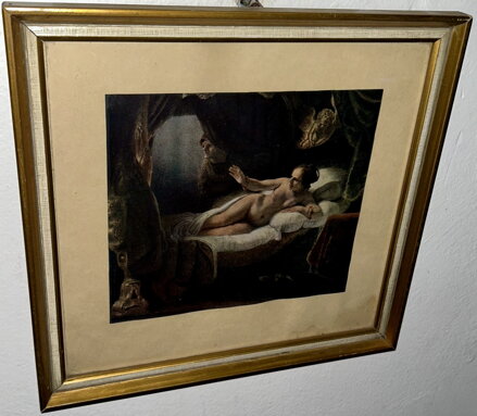 DANAE - REPRODUKCE - REMBRANDT HARMENSZOON VAN RIJN