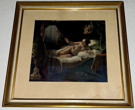 DANAE - REPRODUKCE - REMBRANDT HARMENSZOON VAN RIJN
