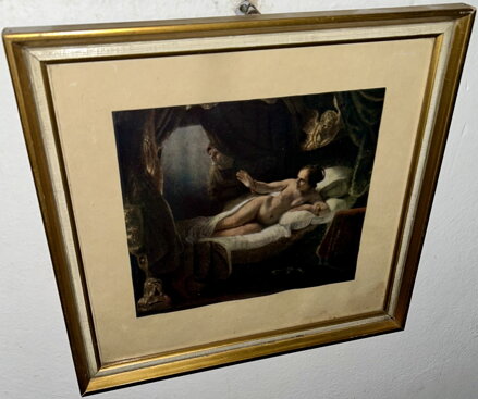 DANAE - REPRODUKCE - REMBRANDT HARMENSZOON VAN RIJN