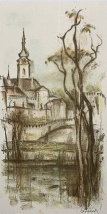 KOSTEL A OPEVNĚNÍ U ŘEKY - KNOBLOCH BOHUSLAV