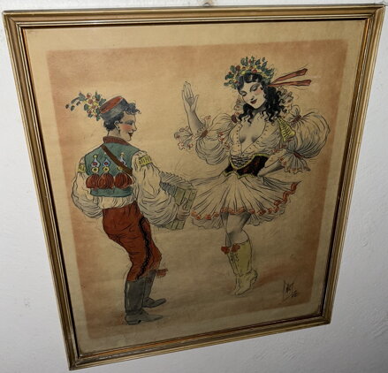 ŽENA TANČÍCÍ V KROJI - ŠTIKA JAROSLAV