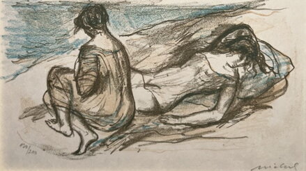 DVĚ ŽENY U VODY - MICHAL RASTISLAV