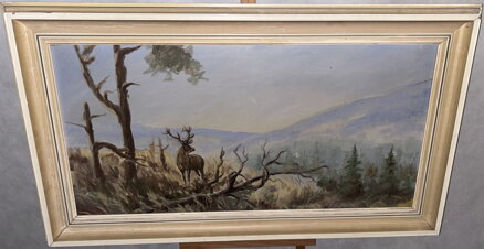 JELEN NA PASECE - NEZNÁMÝ AUTOR