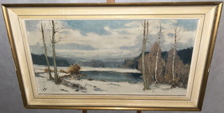 RYBNÍK V ZIMNÍ KRAJINĚ - ŠESTÁK FRANTIŠEK