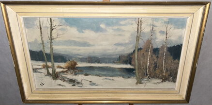 RYBNÍK V ZIMNÍ KRAJINĚ - ŠESTÁK FRANTIŠEK