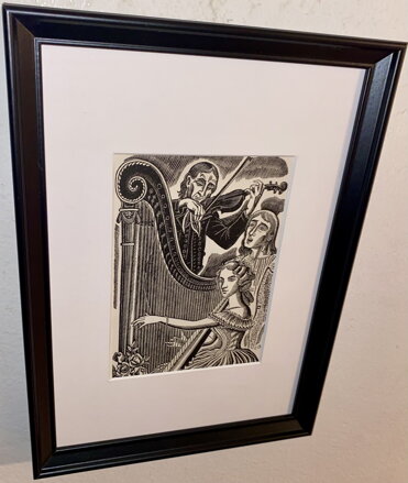 HARFENISTKA S HOUSLISTOU A PĚVCEM - CYRIL BOUDA