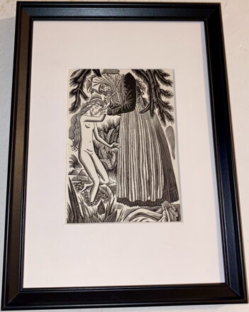 STAŘENKA S DEVČÁTKEM U STUDÁNKY - BOUDA CYRIL