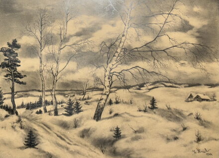 BŘÍZY V ZASNĚŽENÉ KRAJINĚ - HNIK L.