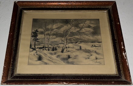 BŘÍZY V ZASNĚŽENÉ KRAJINĚ - HNIK L.