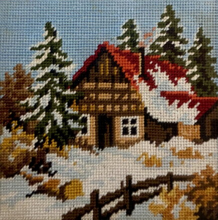 CHALOUPKA V ZIMĚ - NEZNÁMÝ AUTOR