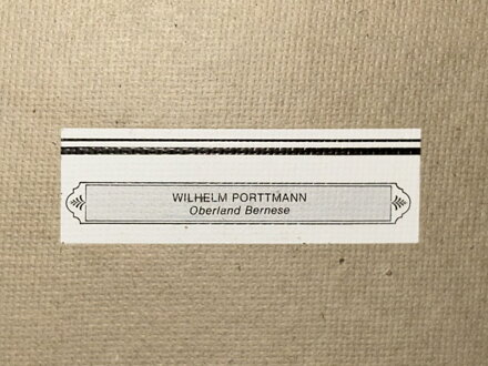 OBERLAND BERNESE - PORTTMANN WILHELM - REPRODUKCE