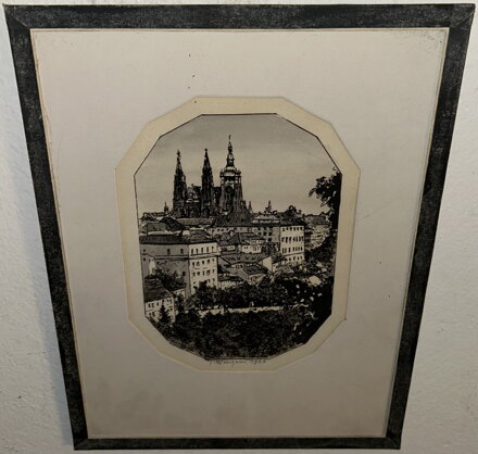 HRADČANY ZE ZAHRAD - SIGNOVÁN
