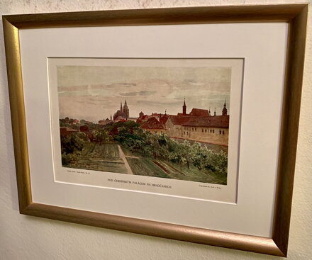 POD ČERNÍNSKÝM PALÁCEM NA HRADČANECH - JANSA VÁCLAV - REPRODUKCE