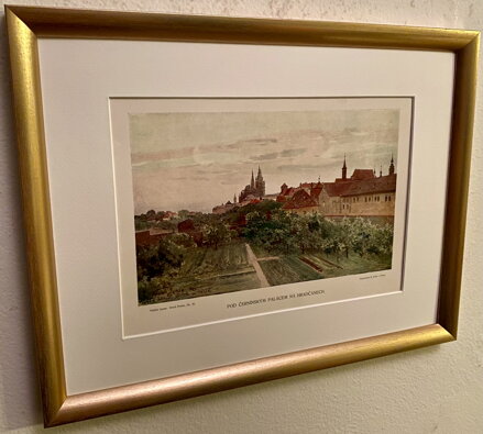 POD ČERNÍNSKÝM PALÁCEM NA HRADČANECH - JANSA VÁCLAV - REPRODUKCE
