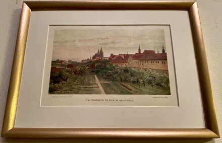 POD ČERNÍNSKÝM PALÁCEM NA HRADČANECH - JANSA VÁCLAV - REPRODUKCE