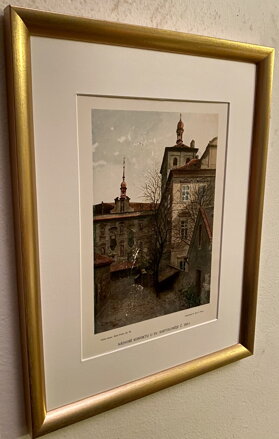 NÁDVOŘÍ KONVIKTU U SV. BARTOLOMĚJE Č. 293-I - JANSA VÁCLAV - REPRODUKCE