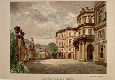 LOBKOVICKÝ PALÁC POD PETŘÍNEM - JANSA VÁCLAV - REPRODUKCE