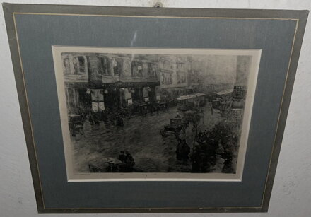 ULICE NA KONCI 19. STOLETÍ - REPRODUKCE - HÜBNER ULRICH