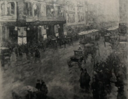 ULICE NA KONCI 19. STOLETÍ - REPRODUKCE - HÜBNER ULRICH