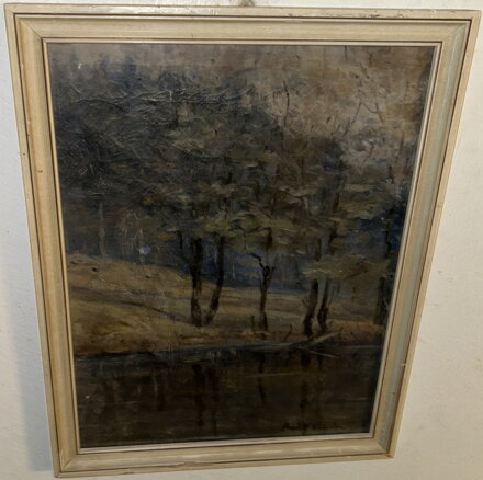 STROMY U ŘEKY - SIGNOVÁN STROMY U ŘEKY - SIGNOVÁN