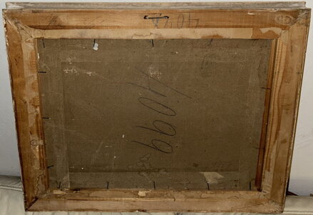 ZÁTIŠÍ S OVOCEM A DŽBÁNEM - DVOŘÁK