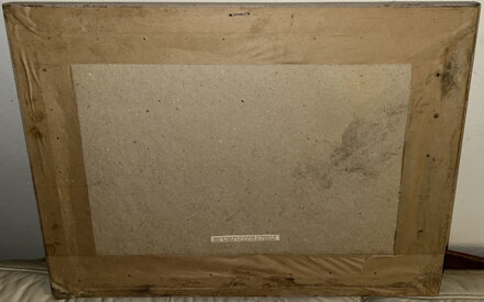 POHLED NA PRAŽSKÝ HRAD ZE STARÉHO MĚSTA - REPRODUKCE - NEZNÁMÝ AUTOR