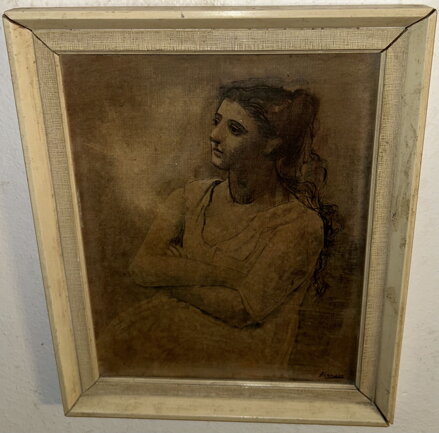 ŽENA V BÍLÉM - REPRODUKCE - PICASSO PABLO