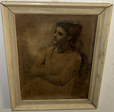 ŽENA V BÍLÉM - REPRODUKCE - PICASSO PABLO