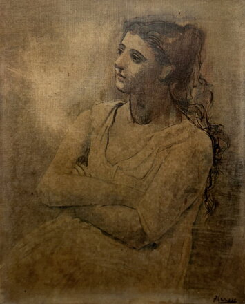 ŽENA V BÍLÉM - REPRODUKCE - PICASSO PABLO