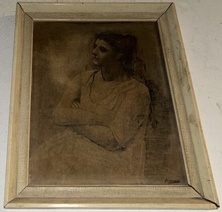 ŽENA V BÍLÉM - REPRODUKCE - PICASSO PABLO