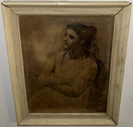 ŽENA V BÍLÉM - REPRODUKCE - PICASSO PABLO