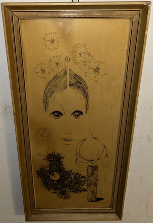 PORTRÉT ŽENY A SVÍČKA - KUNERTOVÁ ČAPKOVÁ ZLATA