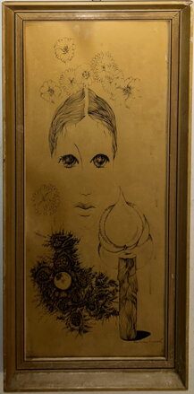 PORTRÉT ŽENY A SVÍČKA - KUNERTOVÁ ČAPKOVÁ ZLATA