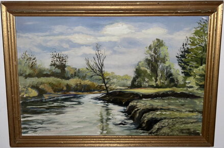 ŘEKA V KRAJINĚ - NEZNÁMÝ AUTOR