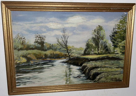 ŘEKA V KRAJINĚ - NEZNÁMÝ AUTOR