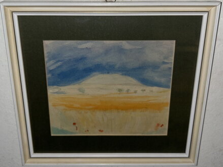 POHLED NA ŘÍP - NEZNÁMÝ AUTOR