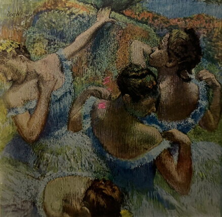 BLUE DANCERS - DEGAS EDGAR - REPRODUKCE