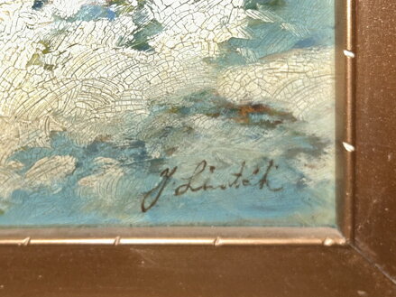 ŘEKA ZA VESNIČKOU V ZIMĚ - LHOTÁK JAN