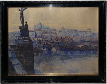 POHLED NA HRADČANY - HOLEČEK JAN