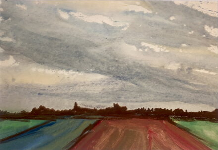 POLE V PODVEČER - NEZNÁMÝ AUTOR