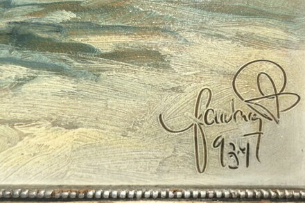 ZIMNÍ KRAJINA V MLZE - SIGNOVÁN