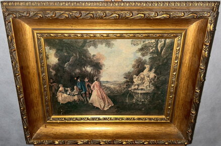 TANEC U FONTÁNY - LANCRET NICOLAS - REPRODUKCE