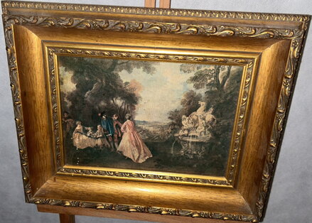 TANEC U FONTÁNY - LANCRET NICOLAS - REPRODUKCE