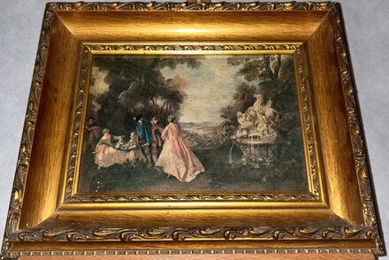 TANEC U FONTÁNY - LANCRET NICOLAS - REPRODUKCE