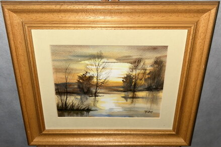 ZÁPAD SLUNCE NAD HLADINOU - SIGNOVÁN