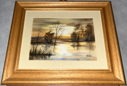 ZÁPAD SLUNCE NAD HLADINOU - SIGNOVÁN