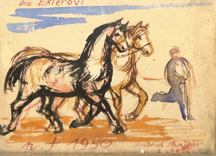 DVA KONĚ V POHYBU - BAJGAR JINDŘICH