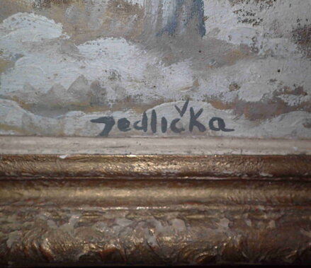 BŘEZOVÝ HÁJ V ZIMĚ - JEDLIČKA