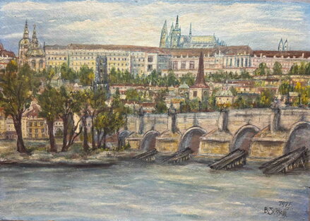 PRAHA POHLED NA HRADČANY - JEŽKOVÁ B.