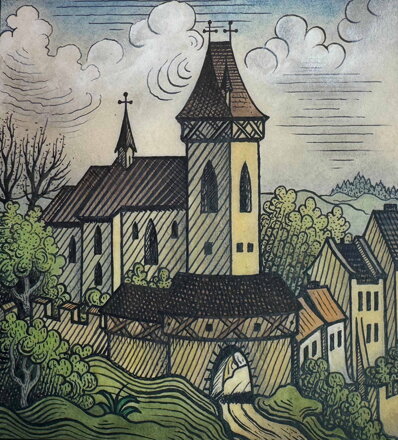 FARNÍ KOSTEL SV. MIKULÁŠE TURNOV PŘED ROKEM 1538 - KINSKÝ KAREL